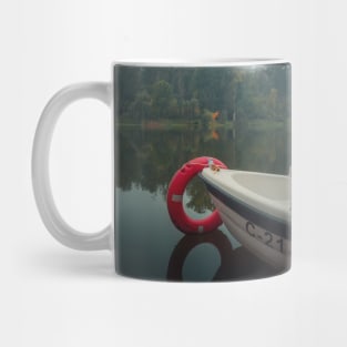 boat on the lake Mug